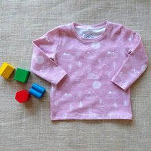 Load image into Gallery viewer, Pink Mountain Long Sleeve Top & Pants Set